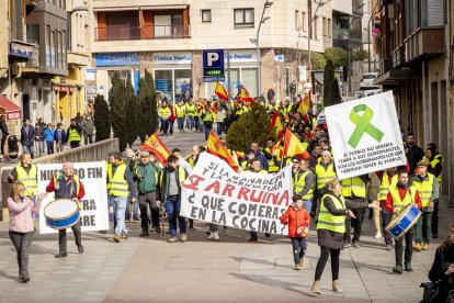 Después de las tractoradas las manifestaciones se realizaron a pie