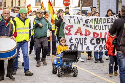 Después de las tractoradas las manifestaciones se realizaron a pie