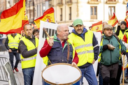 Después de las tractoradas las manifestaciones se realizaron a pie