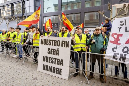 Después de las tractoradas las manifestaciones se realizaron a pie