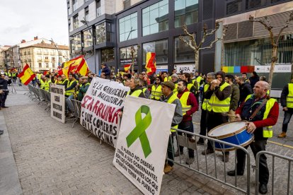 Después de las tractoradas las manifestaciones se realizaron a pie