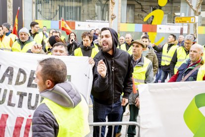 Después de las tractoradas las manifestaciones se realizaron a pie
