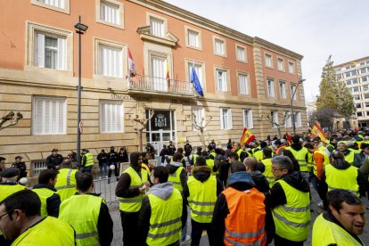 Después de las tractoradas las manifestaciones se realizaron a pie