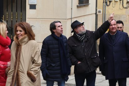 Visita de José María Aznar y Ana Botella a Soria.
