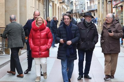 Visita de José María Aznar y Ana Botella a Soria.
