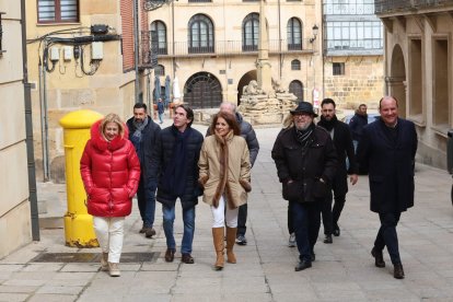 Visita de José María Aznar y Ana Botella a Soria.