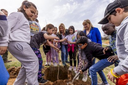 El PEMA de Garray fue el lugar elegido para la plantación en el Día de los Bosques