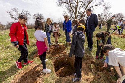 El PEMA de Garray fue el lugar elegido para la plantación en el Día de los Bosques