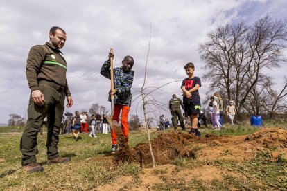 El PEMA de Garray fue el lugar elegido para la plantación en el Día de los Bosques