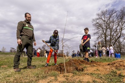 El PEMA de Garray fue el lugar elegido para la plantación en el Día de los Bosques
