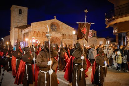 La procesión del Ecce Homo por las calles de Soria.