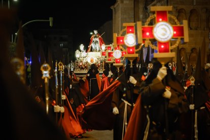 La procesión del Ecce Homo por las calles de Soria.