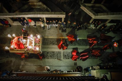 La procesión del Ecce Homo por las calles de Soria.