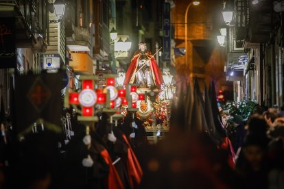 La procesión del Ecce Homo por las calles de Soria.