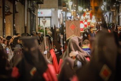 La procesión del Ecce Homo por las calles de Soria.