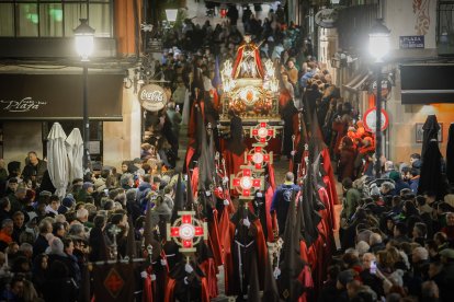 La procesión del Ecce Homo por las calles de Soria.