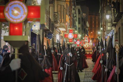 La procesión del Ecce Homo por las calles de Soria.