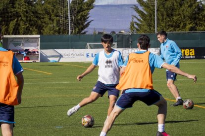 El fútbol base del equipo entrena en la Ciudad Deportiva