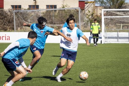 El fútbol base del equipo entrena en la Ciudad Deportiva