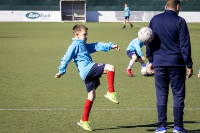 El fútbol base del equipo entrena en la Ciudad Deportiva