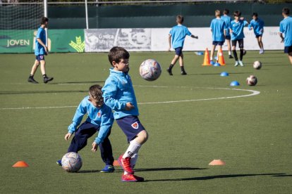 El fútbol base del equipo entrena en la Ciudad Deportiva