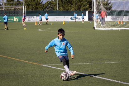 El fútbol base del equipo entrena en la Ciudad Deportiva
