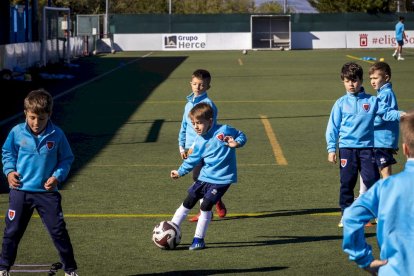 El fútbol base del equipo entrena en la Ciudad Deportiva