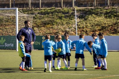 El fútbol base del equipo entrena en la Ciudad Deportiva