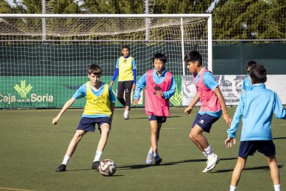 El fútbol base del equipo entrena en la Ciudad Deportiva