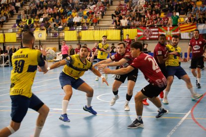 El Balonmano Soria se impone en el primer partido de la fase de ascenso al doblegar a Romo por 34-26.