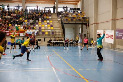 El Balonmano Soria se impone en el primer partido de la fase de ascenso al doblegar a Romo por 34-26.