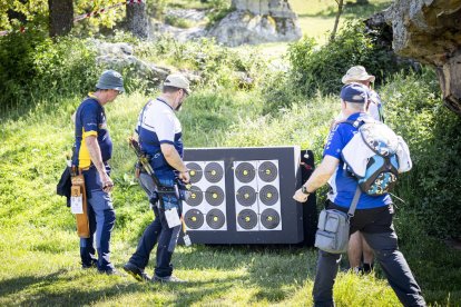 Las dianas estaban instaladas en Valonsadero