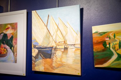 Muestra artística y solidaria en el Palacio de la Audiencia de Soria.