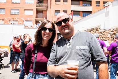 Concluido el encierro, la fiesta continuó en la plaza de toros.