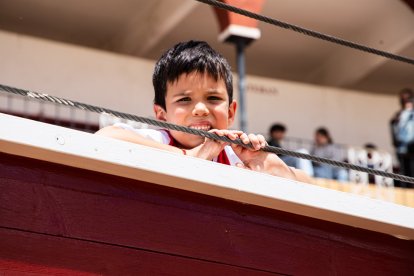 Concluido el encierro, la fiesta continuó en la plaza de toros.