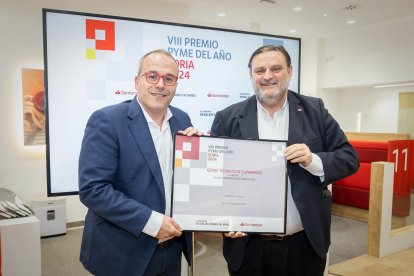 Acto de entrega del Premio Pyme del año en Soria.