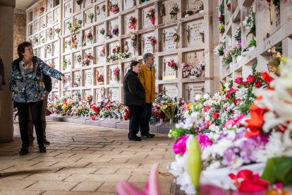 El cementerio de la capital durante la mañana del 1 de noviembre.