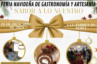 Cartel de la Feria Navideña de San Andrés de Soria.