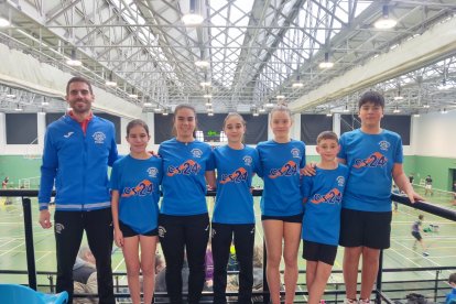 La cantera del Club Bádminton Soria compitió en Vitoria.