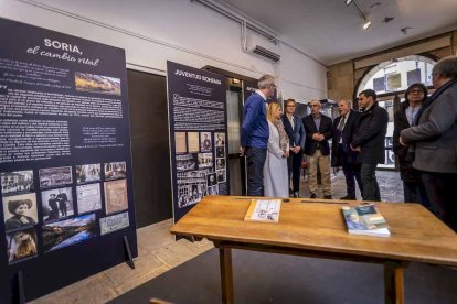 La exposición está ubicada en la galería porticada del Instituto