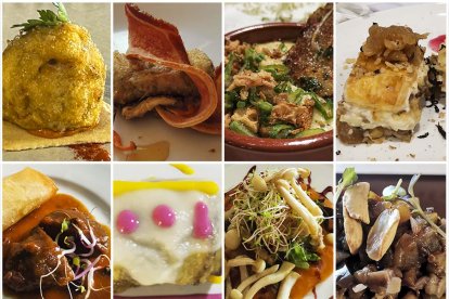 Estas son las ocho miniaturas culinarias que se presentaronn al concurso de pinchos medievales de Almazán en 2025.