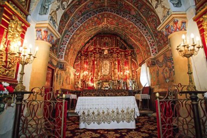 Retablo que tuvo la ermita, en foto de archivo.