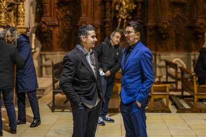 El Cristo recorrió los claustros de la Concatedral de San Pedro