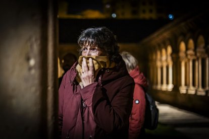 El Cristo recorrió los claustros de la Concatedral de San Pedro