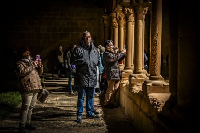 El Cristo recorrió los claustros de la Concatedral de San Pedro