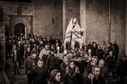 El Cristo recorrió los claustros de la Concatedral de San Pedro