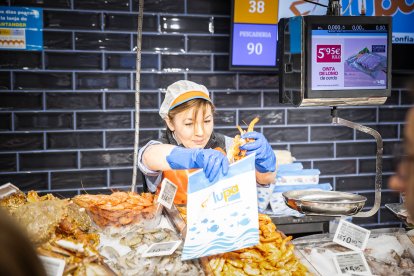 Los sorianos acuden al nuevo establecimiento en el día de su inauguración.
