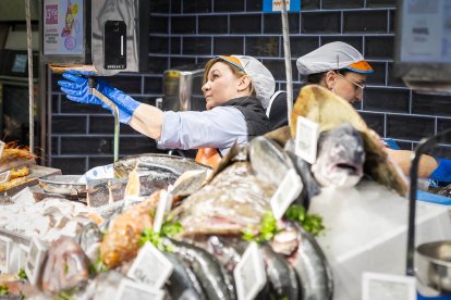 Los sorianos acuden al nuevo establecimiento en el día de su inauguración.