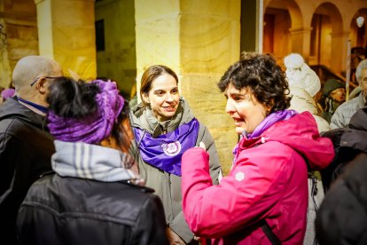 Multitudinaria manifestación del 8M por el centro de Soria.