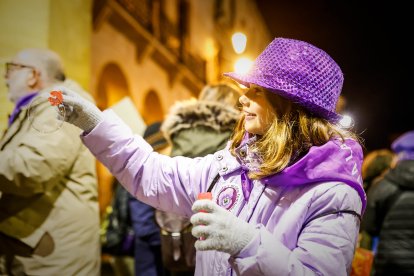 Multitudinaria manifestación del 8M por el centro de Soria.